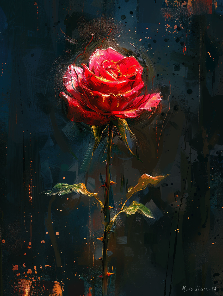 Neo Red Rose